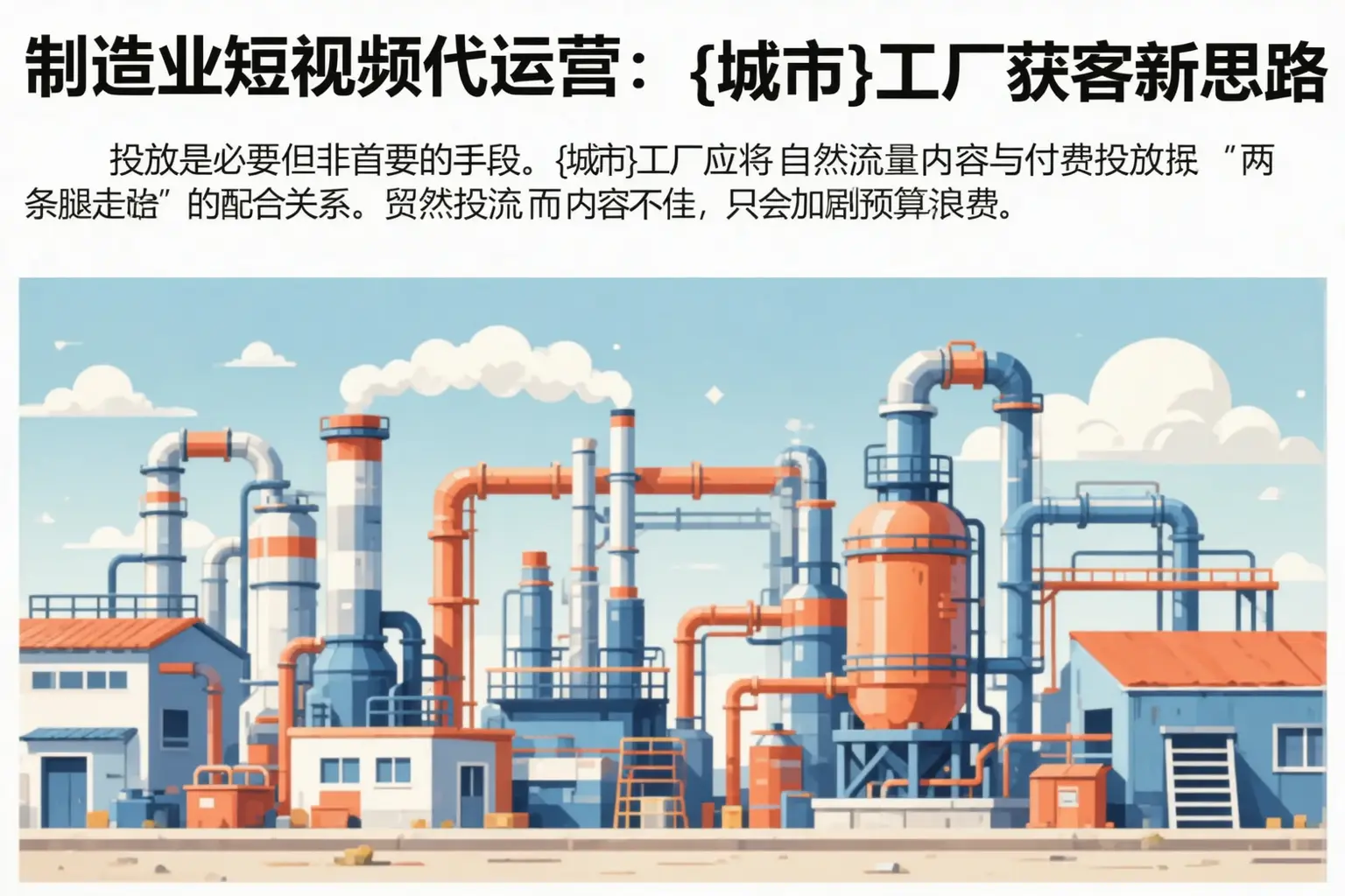 制造业短视频代运营:德江工厂获客新思路